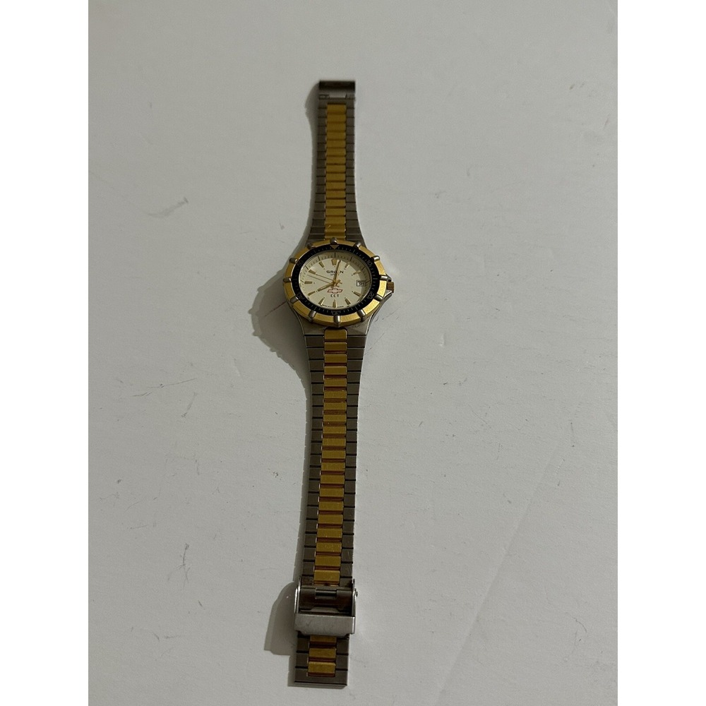 Gruen‎ Chevrolet certified Technician Swiss Quartz Dive Style Two Tone Watch